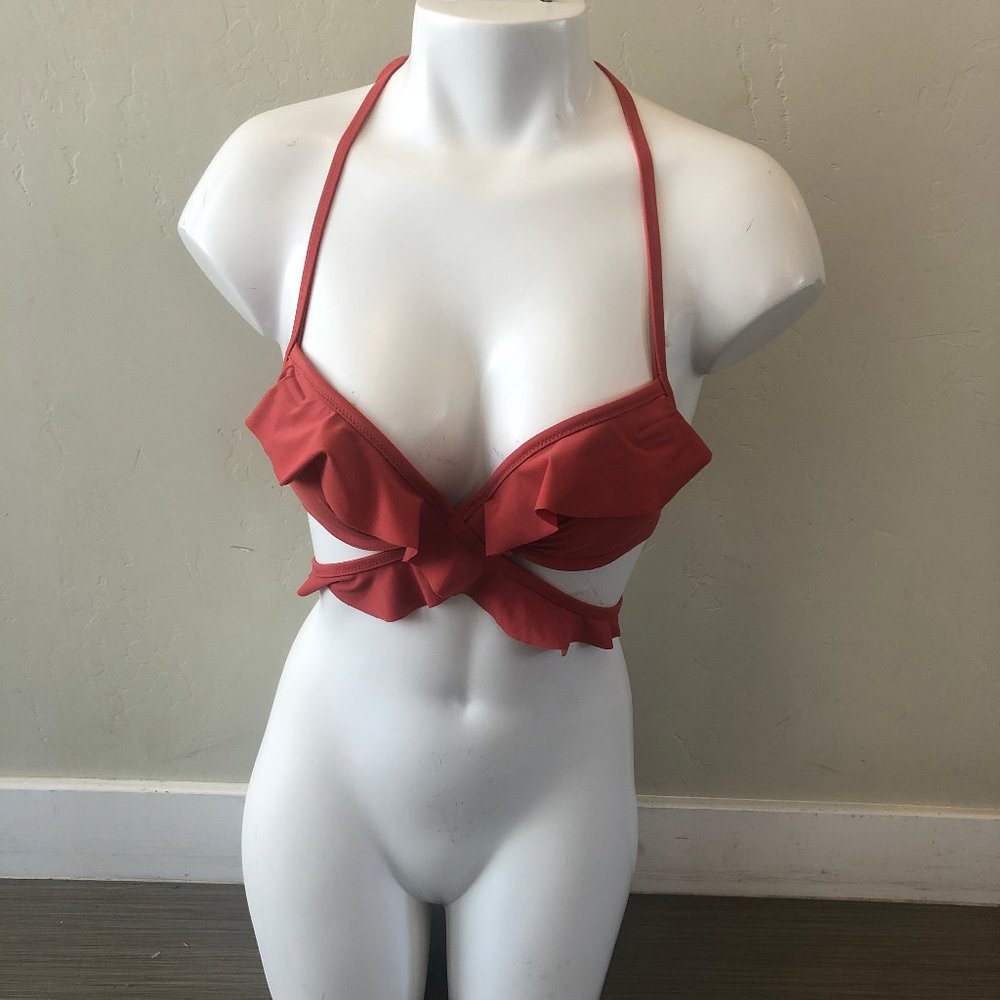 Aeire NEW Perkier Pushup Bikini Top RustColor 32A